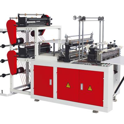 China Full Automatic Hotels Twice V-fold Bottom Sealing Bag-on Roll Making Machine for sale