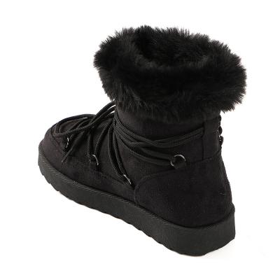 China New Fashion Australia Classic Curvy Women Snow Boots Ladies Whip Leather Ankle Boots Artificial Wool Winter Warm Boots for sale