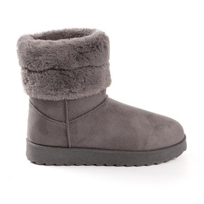 China Winter Snow Boots Round Waterproof Fur Lined Warm Ankle Boot For Women for sale