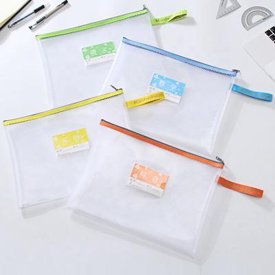 China Eco-friendly Office Stationery Folders Document Pouch Waterproof Zipper Document Bag Organizer Storage Pocket Types for sale