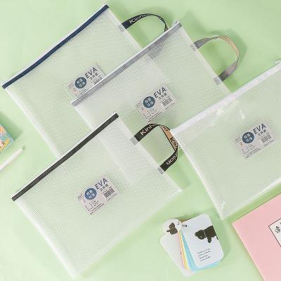 China Environmental Protection Waterproof EVA File Bag Office Stationery Eco - Friendly Bag for sale