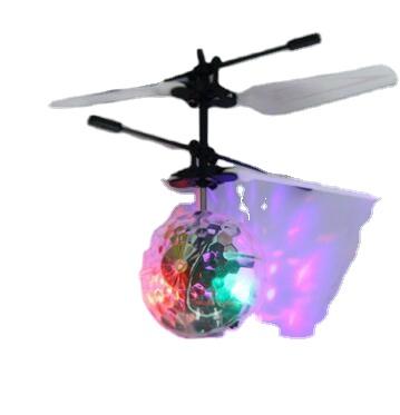 China Colorful Induction Luminous Flying Toy PVC Toys Instant Light Flying Ball For Kids Children Gifts for sale