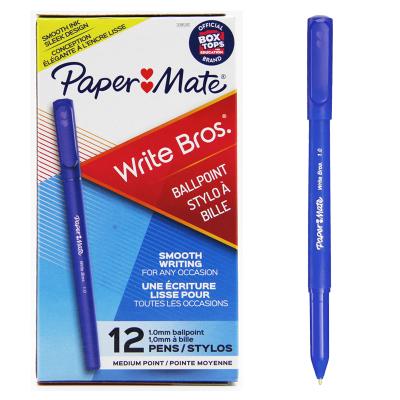 China Writing Fluently Papermate Smooth Tapered Barrel Pen Ideal For Home Office Use 1.0mm Blue 331113C Write Bros Tip for sale