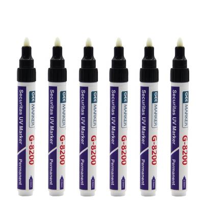 China Securitas geemarker promotional UV quick-dry permanent marker pen ink is only visible under UV light G-8200 for sale