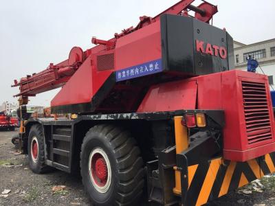 China 4WD tweede Handkranen, Gebruikte Ruwe Terreinkraan 25 Ton van KATO Kr-25h-3 Te koop