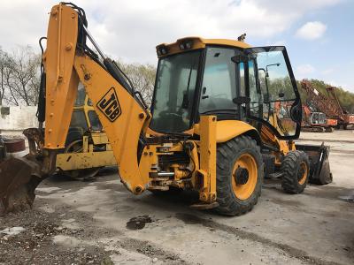 China Original Paint JCB 3CX Backhoe Loader 1.1cbm Bucket 4 In 1 Bucket 4WD A/C Cabin for sale