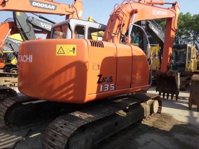 China HITACHI ZX135 Second Hand Excavators , 2nd Hand Diggers Isuzu Engine 4  Cylinders for sale