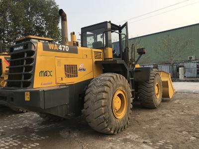 China 260hp gebruikte Lader wa470-3 Wiel KOMATSU 470 van KOMATSU Lader32.7km/h Maximum Omgekeerde Snelheid Te koop