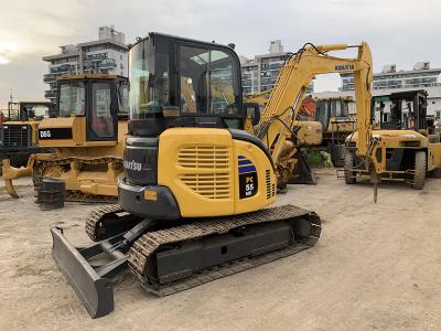 China 4 Cylinders 0.2cbm Bucket 40hp Used KOMATSU PC55 Digger for sale