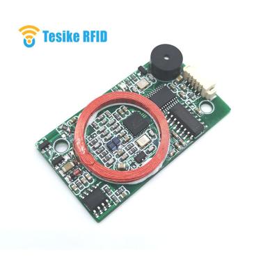 China Access Control IC Card ID Card Decoder RFID Reader 125KHz TK4100 13.56Mhz F08 UART Module Output Board for Access Control for sale