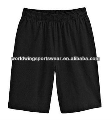 China Custom Anti-wrinkle mens polyester plain black coolmax summer leisure 100% cheap shorts for sale