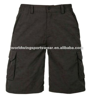 China Black 100% Cotton Mens 100% Cotton Knee Length Summer Track Shorts for sale