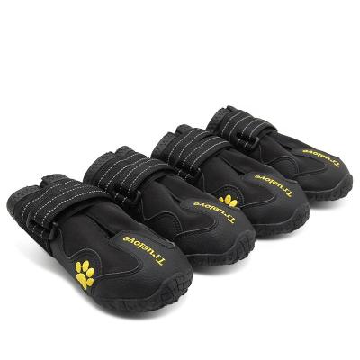 China Fashion Viable Dog Boots Waterproof Shoe With Reflective Tape Feet Covered Claw Covers Shoes Dog for sale