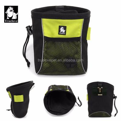 China Durable Waterproof Nylon Dog Treat Bag Pet Snacks Training Pouch Resealable Portable Sports Waist Bag for sale