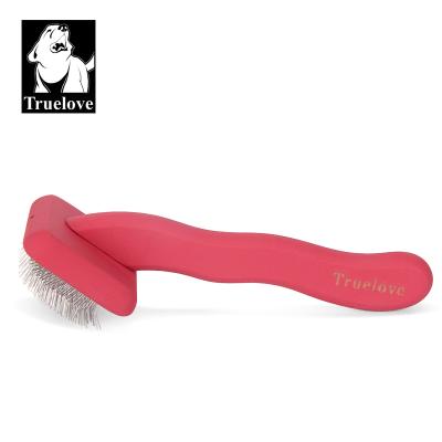 China Viable Hot Selling Stainless Steel Dog Cat Grooming Pin Comb Brush Long-Lasting Pet Fur Hair Wooden Tools Viable Light for sale