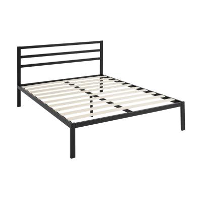 China Other modern custom wood frame single iron metal bed frame double bed used on gas lift stool storage bed for sale