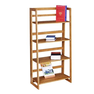 China (Other) 3 Tier Adjustable Bamboo And Wood Simple Home Display Shelf for sale