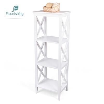 China Sustainable Modern MDF Book Shelves For Living Room Display for sale