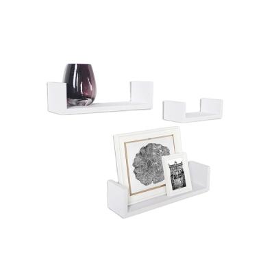 China New Arrival White Home Decoration Rack Wall Shelf Set for sale