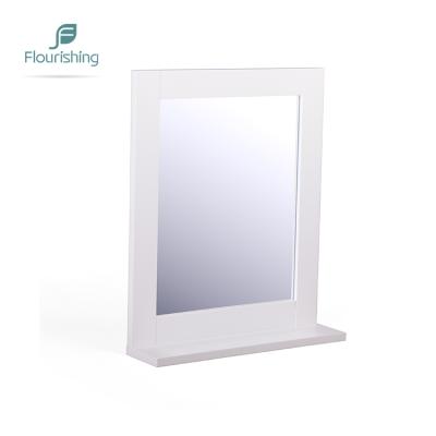 China Environmentally Friendly Premium Bathroom Mirror Frame Timeless MDF Frame Rectangle Round Large Corner Mirror For Home for sale