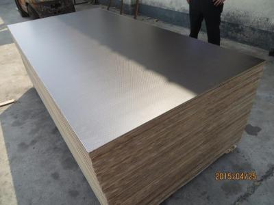 China KINGPLUS BRAND FILM FACED PLYWOOD, ONE SIDE ANTI SLIP (HEXAGONAL PATTERN DESIGN), WBP PHE for sale