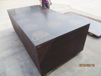 China CROWN BRAND FILM FACED PLYWOOD, COMBI CORE, WBP GLUE。good quality low price CROWN  brand film faced plywood for sale