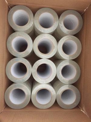 China Transparent Carton tape for packing.CARTON TAPE,48mic*69mm*144y color: white crystal.    packing tape. for sale