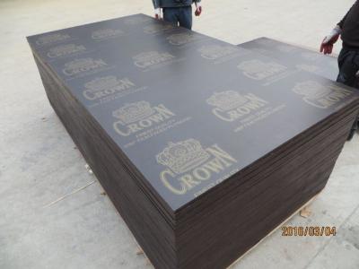 China CROWN BRAND FILM FACED PLYWOOD, COMBI CORE, WBP GLUE。good quality low price CROWN  brand film faced plywood for sale