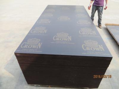 China CROWN BRAND FILM FACED PLYWOOD, COMBI CORE, WBP GLUE。Professional CROWN  brand plywood with high quality for sale