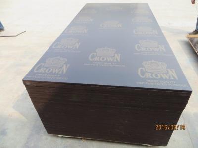 China CROWN BRAND FILM FACED PLYWOOD, COMBI CORE, WBP GLUE。CROWN film faced plywood & marine plywood for construction use for sale