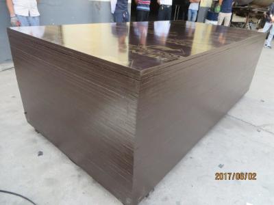 China film faced plywood with kangaroo brand , POPLAR CORE, WBP MELAMINE GLUE, BROWN  PRINTED FILM. 18MM*1220MM*24 for sale