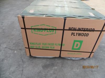 China KINGPLUS FILM FACED PLYWOOD,WBP PHENOLIC EUCALYPTUS HARDWOOD CORE, FILM FACED PLYWOOD FOR CONSTRUCTION for sale