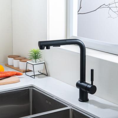 China Sense Faucets Manufacturing Water Types Matt Basin Faucets Taps Pedal Brass Decorative Garden Faucet Black Finished Kitchen Faucet AL2078 for sale