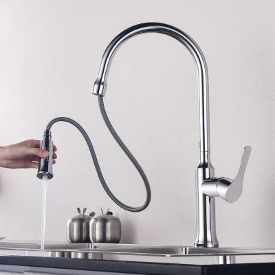 China Pull Out Modern Solid Spray Design Pull Out Kitchen Faucet Commercial Kitchen Faucet With Sprayer for sale