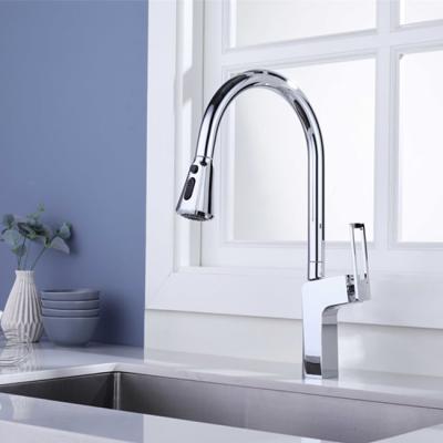 China High Quality Deck Installation Kitchen Faucets Metered Flexible Body Kitchen Faucet Pull Down Kitchen Faucet for sale