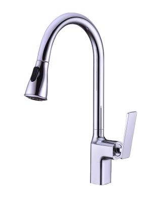 China Pull Out Spray Chinese Factories Sell High Quality Luxury Copper Pull Out Kitchen Faucets Black Gold Rose Gold Single Faucet for sale