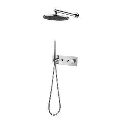 China With Turnout Around Sanitary Ware Wholesale Price Chrome On The Wall Single Handle Shower Bathroom Faucet Rain Shower Set for sale