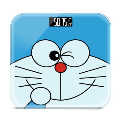 China High Quality Temperature Display 180kg/396lb Digital LED Body Weight Personal Bathroom Scale for sale