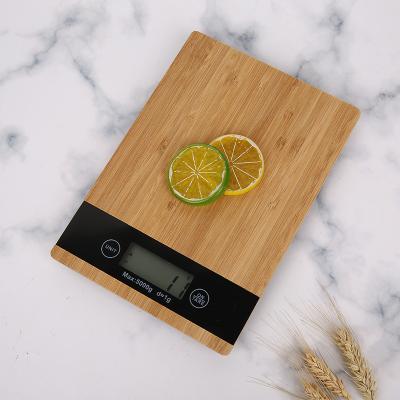 China Touch Screen Placing Eco-Friendly Digital Premium Multifunctional Bamboo Kitchen Platform Electronic Weighting Scale for sale