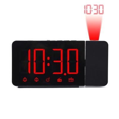 China Digital Radio Table Clock With Projector Alarm Clock 2 Radio Alarms With Nap Sleep At Adjustable Radio Brightness Volume Adjustable for sale