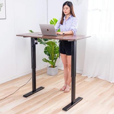 China (Height)Adjustable Ergonomic Electric Stand Up Desk View Home Office Furniture Electric Height Adjustable Computer Desk for sale