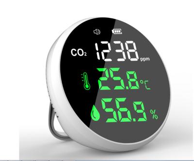 China Premium Wireless CO2 Air Quality CO2 Monitor Infrared (NDIR) CO2 Temperature Humidty Detector Sensor for sale