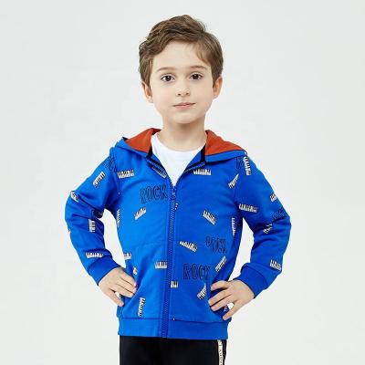 China Hot Sale Children's Breathable Jacket For Spring And Autumn Rock Pattern Kids Clothing Boy for sale