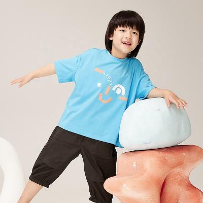 China Breathable Kids Mask T Shirts Cotton Boys Shirts Girls Shirt For Summer for sale