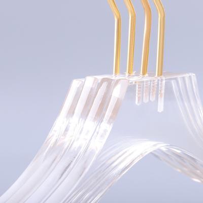 China Wholesale Modern Luxury High Quality Clear Acrylic Transparent Coat Hanger for sale