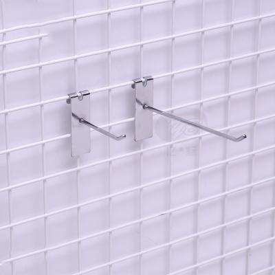 China Popular Wire Mesh Hooks Popular Wire Mesh Hooks Grid Wall Metal Hooks For Goods Hanger for sale