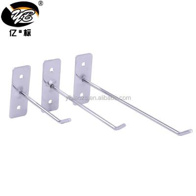 China Supermarket or Clothing Store Metal Chrome Hook Screw Hangs Simple Metal Wall Hooks for sale