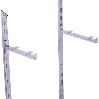 China supermarkets & Stores & custom metal channel metal channel turnout wall bracket glass slat hanging bracket for sale