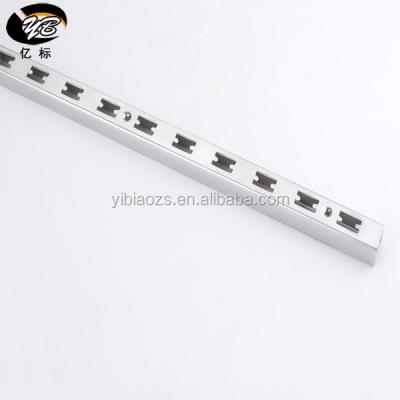 China Double Channel Of Display Hooks Metal Chrome Plating C / Straight Slotted Channel Slot Single Double Straight Slot for sale