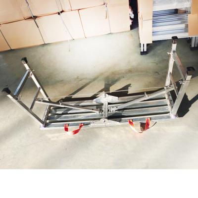 China Contemporary Adjustable Silver Color Steel Hardware Work Platform Ladder Use For Industrial for sale